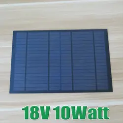 18 В 10 Вт поли солнечных батарей 340*220 мм DIY Солнечное зарядное устройство 556MA пиковая выходная солнечных батарей для солнечный свет