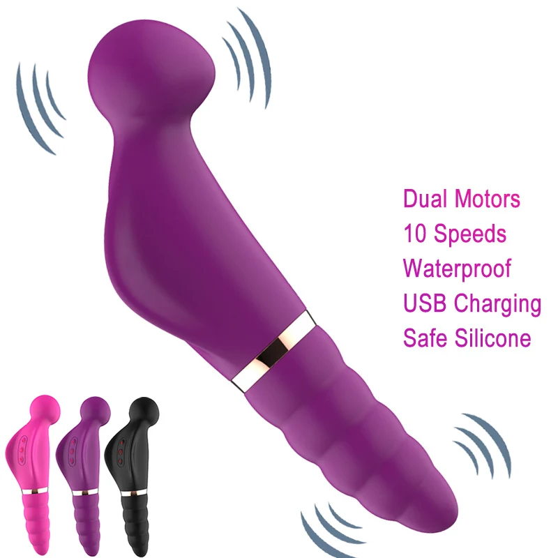 Powerful Multi Speeds Rabbit Vibrator Sex Toys for Woman Magic Wand Female G Spot Clitoral Vibrator