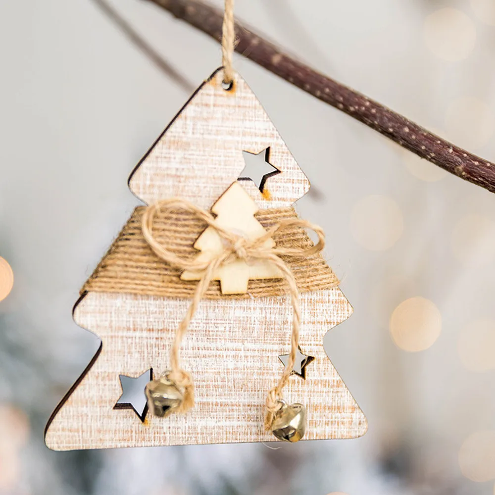 

1 pcs Christmas Star & Tree & Elk Wooden Pendant Ornament Christmas Party Gift Ornament Christmas Tree Jewelry Supplies M3
