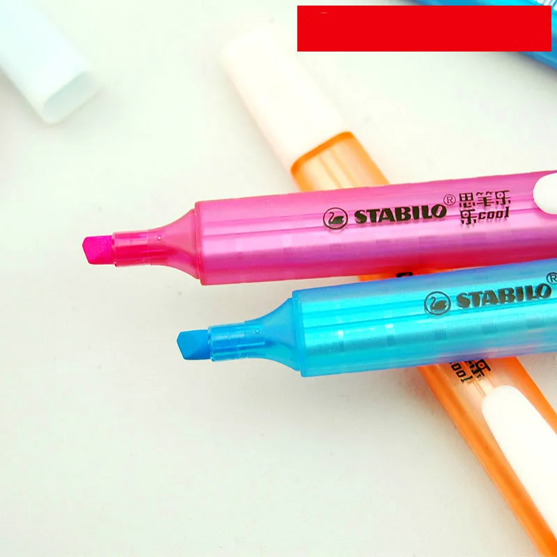 Аутентичная STABILO 275# флуоресцентная ручка качели крутой портативный маркер 3 мм студенческий примечание цветной выделитель текста 8 шт./партия