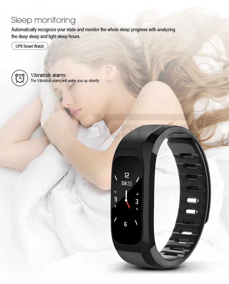 UP9 pro Smart Band Music Control Fitness Tracker Blood Pressure Heart Rate Monitor Wristband Smart Bracelet For Android IOS (5)