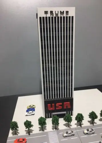 

N Scale 1:160 Tall Building Office Modern City Models Railway Layout Outland Building Model DIY Assembly Construction Building