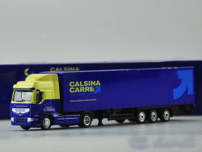 Car Styling 1:87 Diecast Model Truck Toys For Calsina Carre Blue Alloy Scale Kid Gift Display |