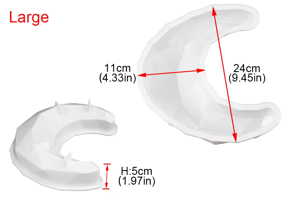 2 стиля Алмазная форма Луны торт Силиконовая форма выпечки кондитерские изделия для муссов и десертов форма для хлеба пирога