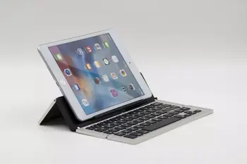 

Portale Aluminum Metal 3-Folder Wireless Bluetooth 3.0 Dock Universal Keyboard For iOS Android Windows System Smartphone Tablet