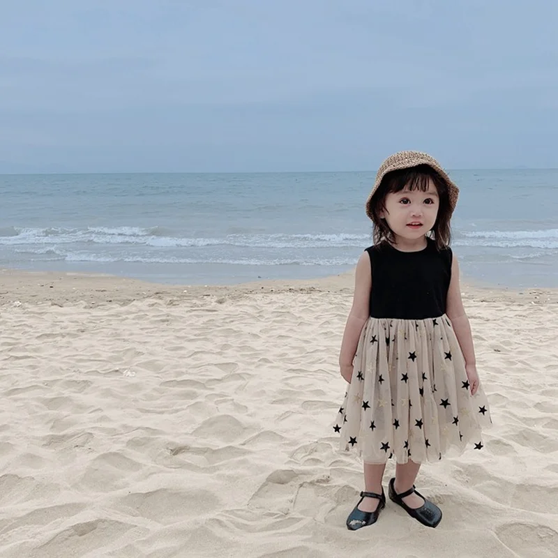 

Girls dress 2019 New Summer Girls Children princess dress cotton printed Fashion Korean Edition Casual Dresses