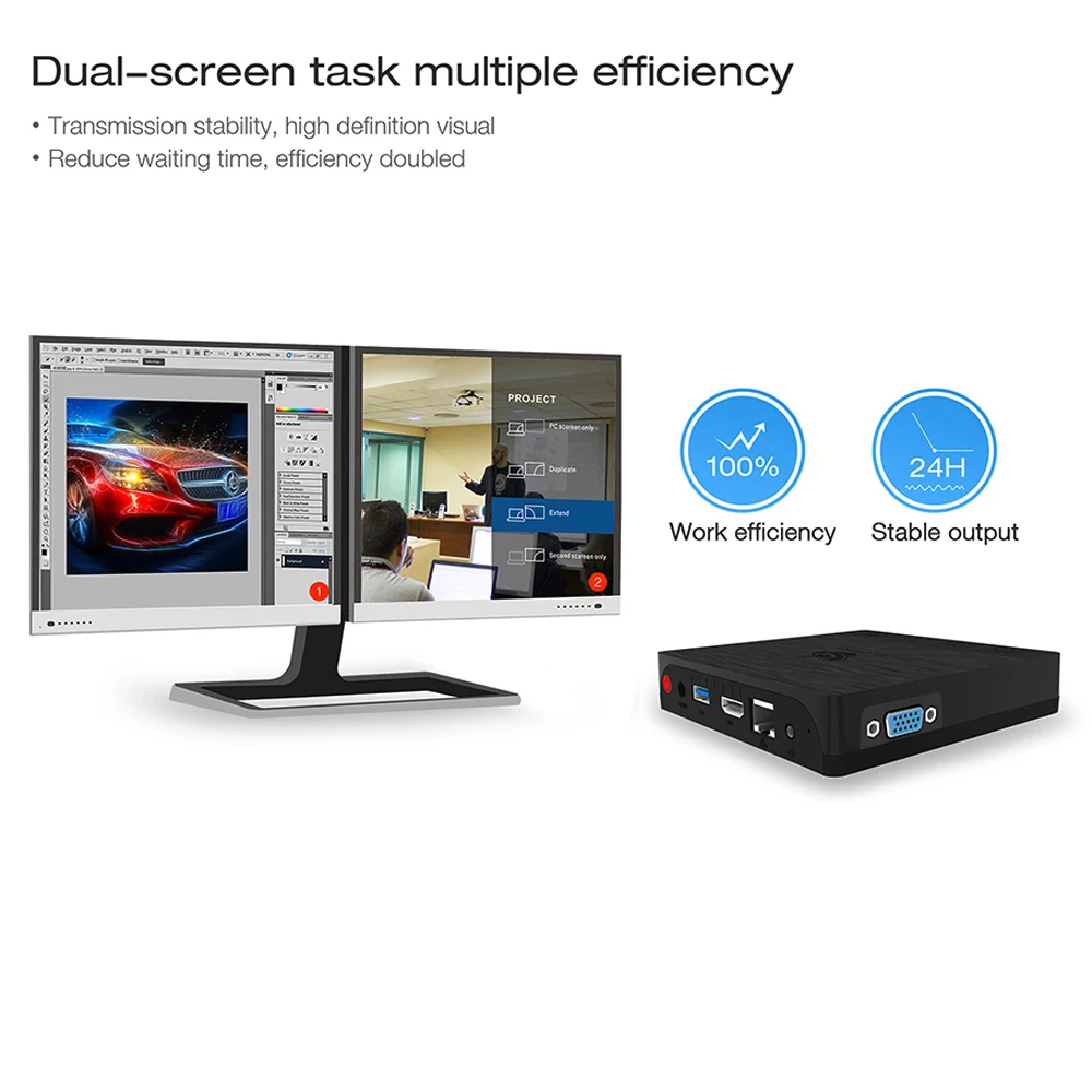  Beelink BT3 Pro Mini PC Intel Atom x5-Z8350 4GB 64GB 64Bit Support WiFi Bluetooth 4.0 Ethernet 1000