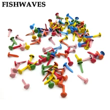 FISHWAVES 100 шт смешанные цвета 6,5 мм Brads для Diy фотоальбома Ремесло Украшение, скрапбукинг Brads Круглые Металлические Brads