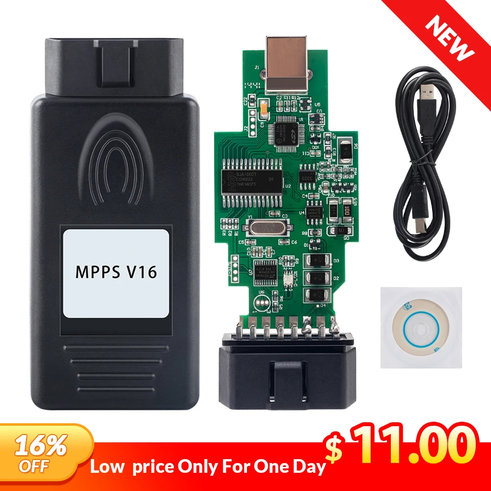 

MPPS V16 V13.02 2019 professionnel ECU Chip Tuning MPPS V16.1.02 cable for EDC15 EDC16 EDC17 Inkl CHECKSUM CAN Flasher Remapper