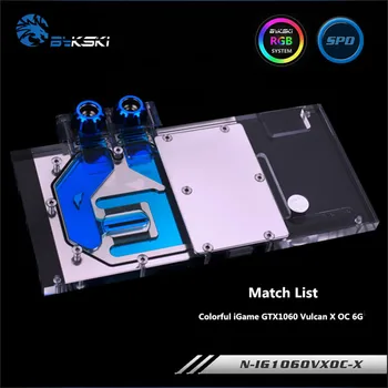 

Bykski Full Coverage GPU Water Block For Colorful iGame GTX1060 Vulcan X OC 6G Graphics Card N-IG1060VXOC-X