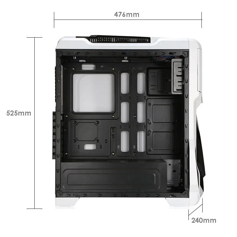 DIY USB3.0 Настольный ATX Mid Tower чехол для компьютера Поддержка IATX Micro-ATX SSI-EEB материнская плата игровой геймер настольные компьютеры чехол s Tower