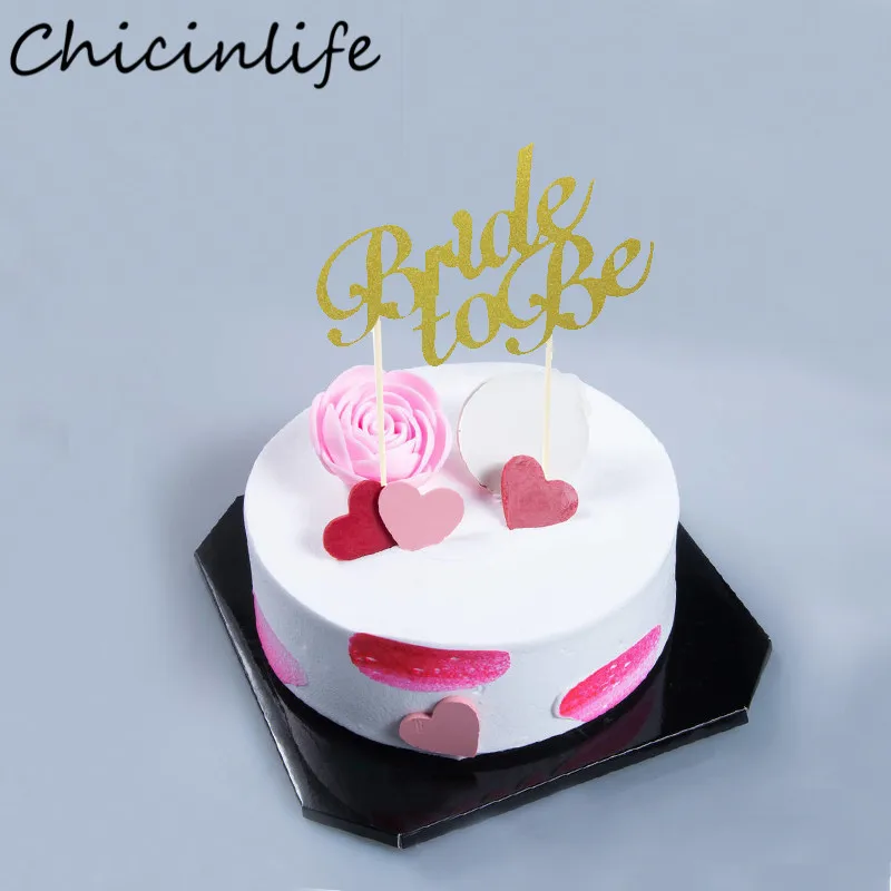 Chicinlife 1 шт. золотой блеск невесты быть торт Топпер девичник свадебный душ Свадьба