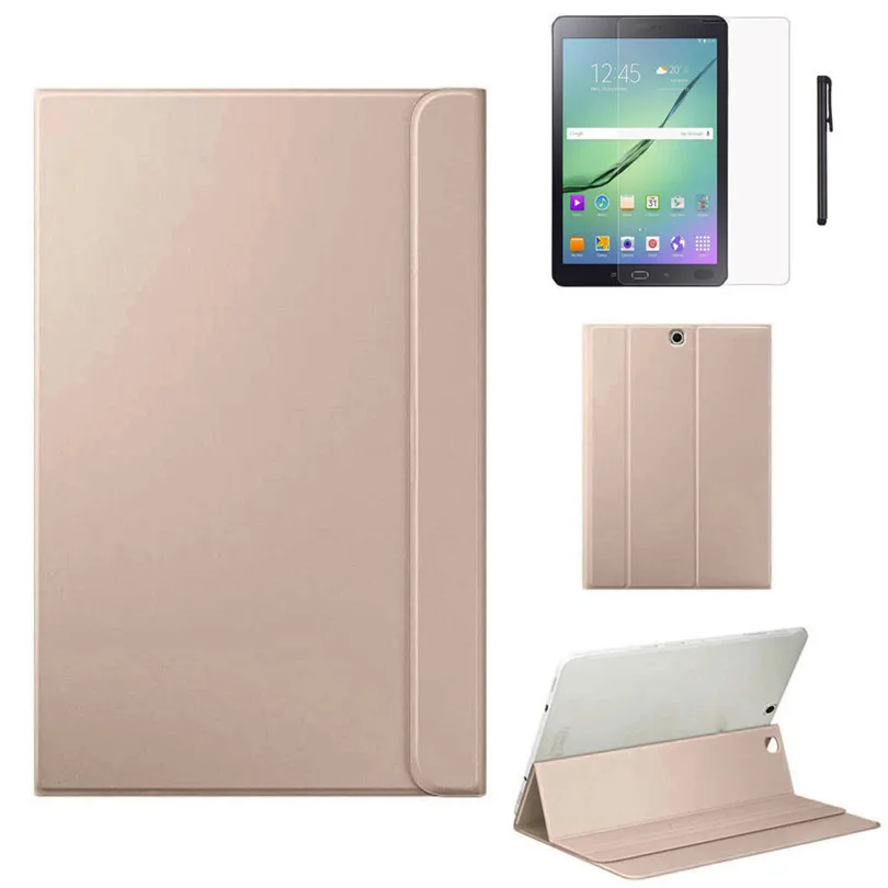 Кожаный чехол-книжка с подставкой для samsung Galaxy Tab S2 9,7 дюймов T810 T815, защитный чехол для Tabelt с подарками+ пленка+ ручка A20