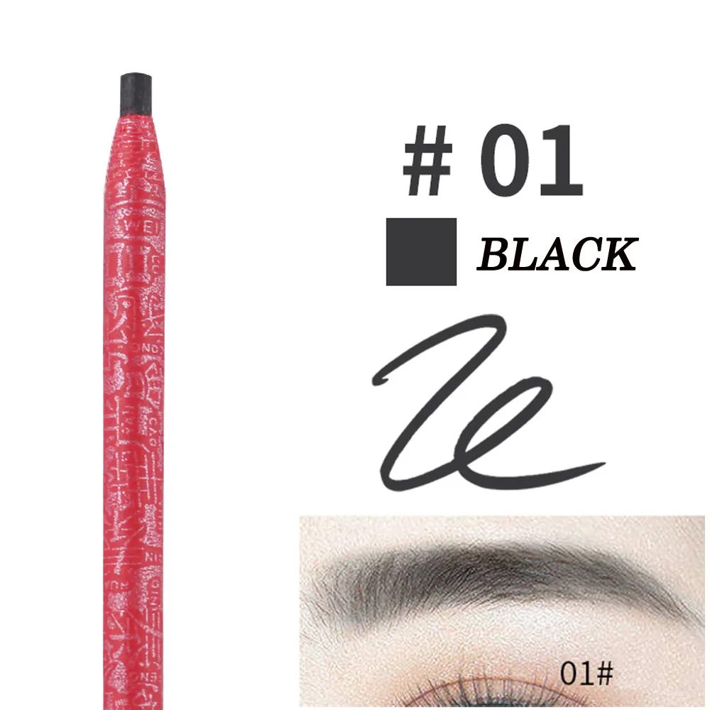 5 color Golden rose Eyebrow Pencil Waterproof Drawing Eyebrow Pen