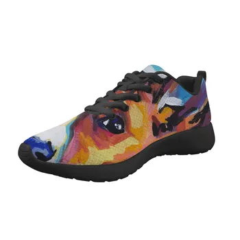 

New high quality Women Sneakers Lightweight Shoes Leisure Breathable running shoes Custom Basenji print Fashion Footware Shoes