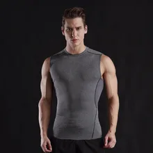 Quickly Dry Men’s Running Shirts Compression Gym Tank Top Fitness Sleeveless T-shirts Sport Training Vest Basketball Jerseys