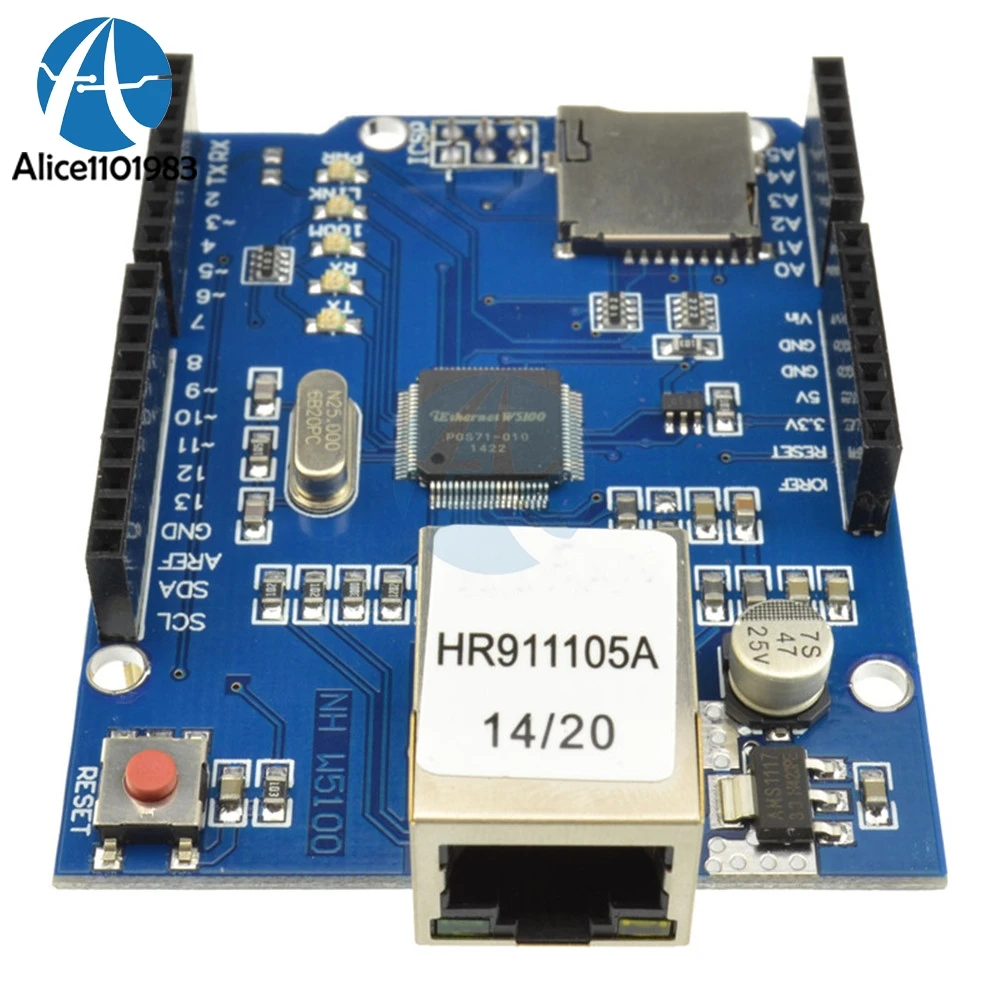 Плата расширения сети Ethernet W5100 R3 модуль для Arduino UNO Mega2560 Mega1280 Online Micro SD Duemilanove 168