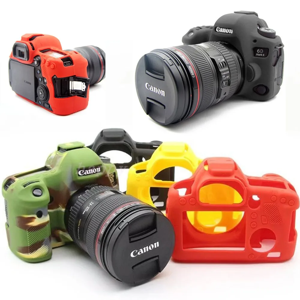 Rubber Silicon Protective Case Body Cover Soft Camera Bag For Canon Eos