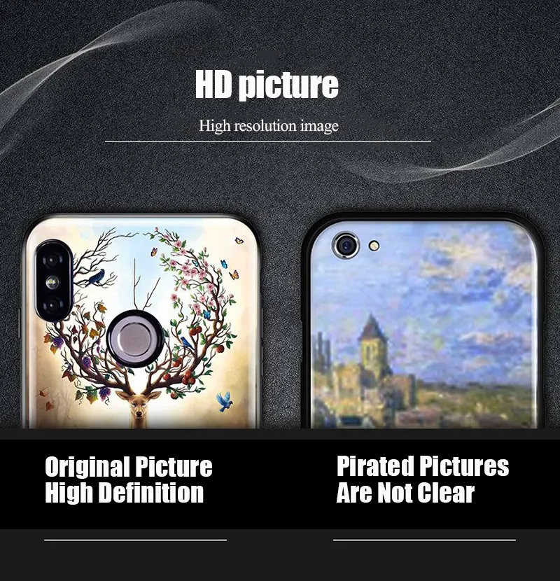 Hisomone 9H Tempered Glass Phone Case For Xiaomi Redmi 5 Plus Note 5 4X Animal Silicone Back Cover Case For Xiaomi Mi A1 8 5X