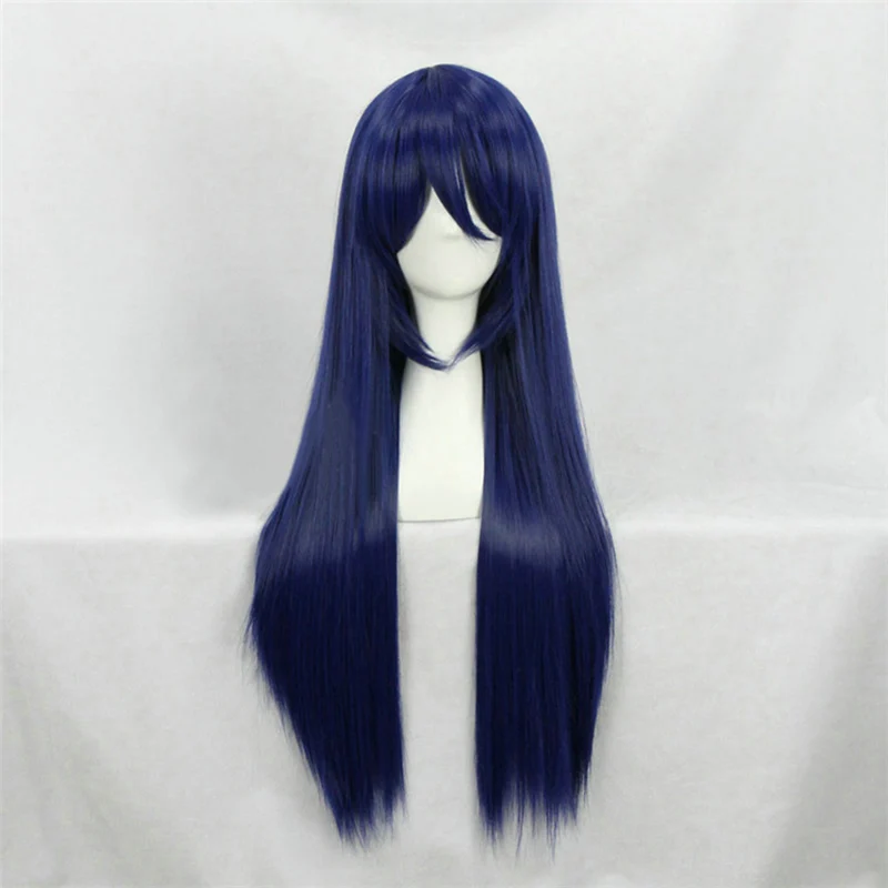 Люблю жить! LoveLive! Sonoda Umi смешанный синий 80 см длинный термостойкий парик для