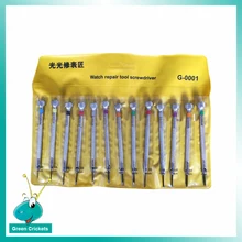 13 шт/лот полный размер отвертки для ремонта часов комплект, высококачественный стальной плоский нож и крестообразные отвертки комплект