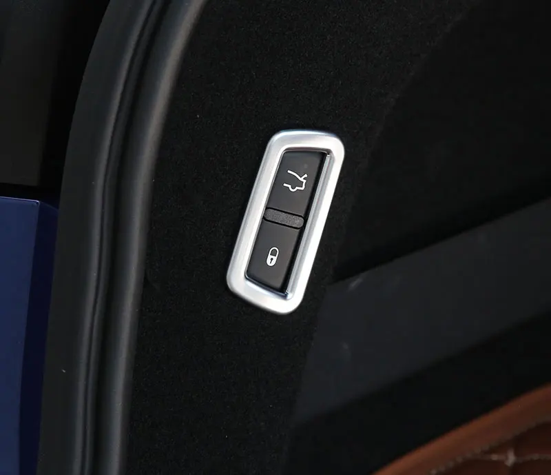 

1pc ABS Chrome Rear Tail Trunk Button Frame Cover Trim For Maserati Levante 2016 Car Accessories