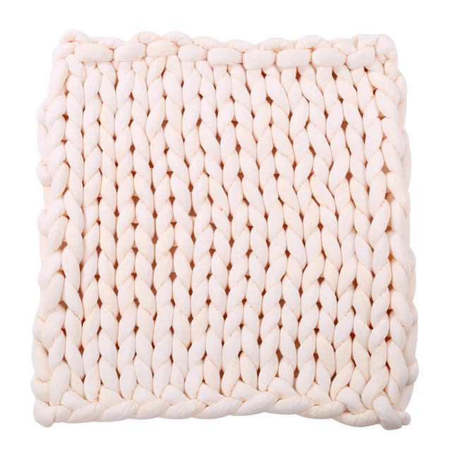 60*60 baby blankets newborn Soft Thick Line Giant Yarn Knitted Blanket