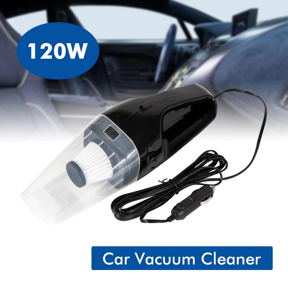 

12V 120W High Suction Car Truck Vacuum Cleaner Portable Handheld Vacuum Cleaner Wet&Dry Dual Use Car Electronics Vacuum Cleaners