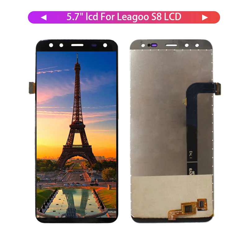 

For LEAGOO S8 LCD Display + Touch Digitizer Screen Panel Glass Assembly Replacement + Tools