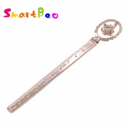 Règles en métal à fleurs 10cm, marque page mignon, créativité, outils scolaires, articles de papeterie cadeaux promotionnels 