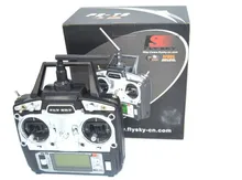 Hot Original Flysky FS-T6 2.4GHz 6CH Mode 2 Transmitter and Receiver R6-B for RC Quadcopter Helicopter With LED Screen
