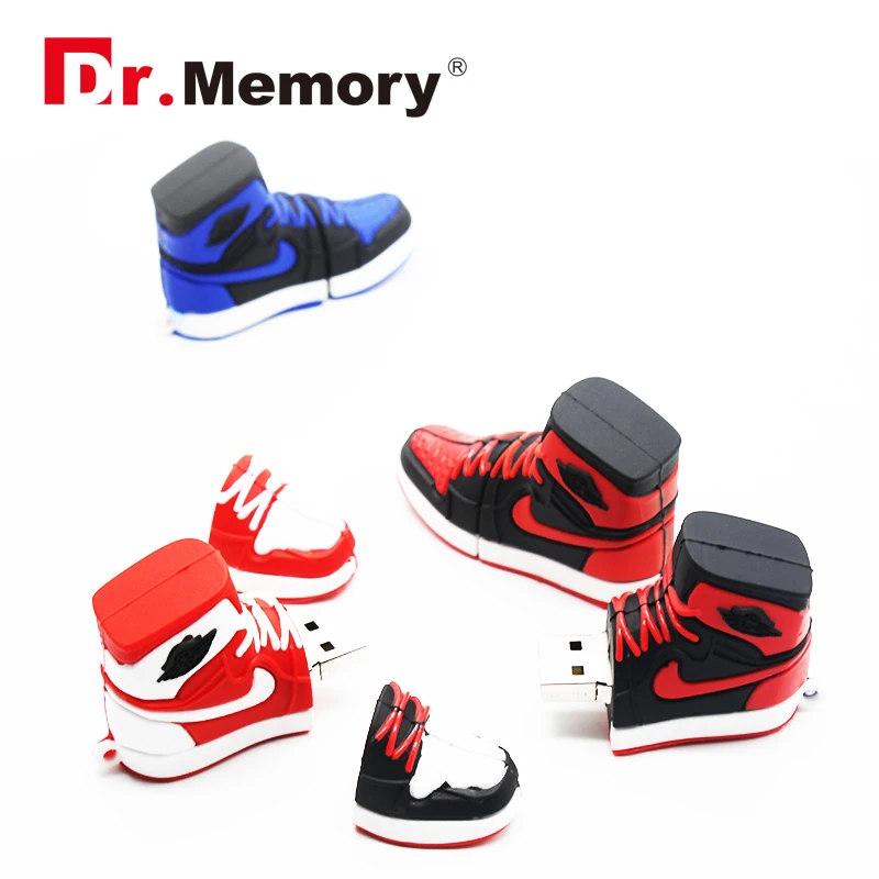 Dr. флэш-память памяти Drive Творческий Силиконовые баскетбольные кеды флешка, мини-накопитель usb Memoria флешки диск 4 ГБ 8 16 32 64 подарок