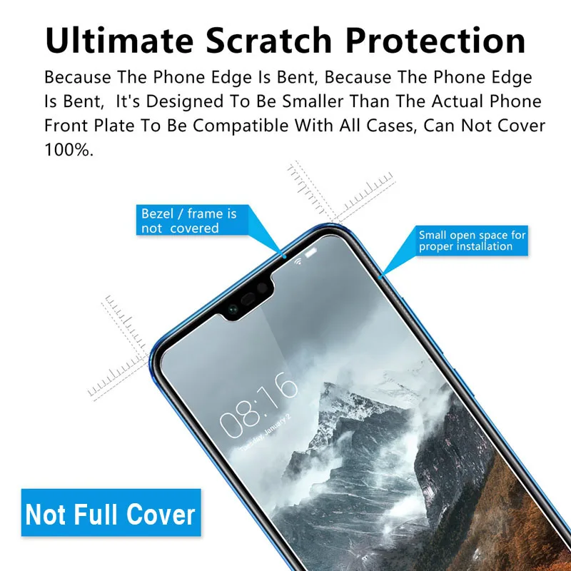 Защитное стекло для Honor 9 Lite 8 Pro 10 V9 закаленное Huawei hono Honor9 Honor10 8lite 9lite Защитная