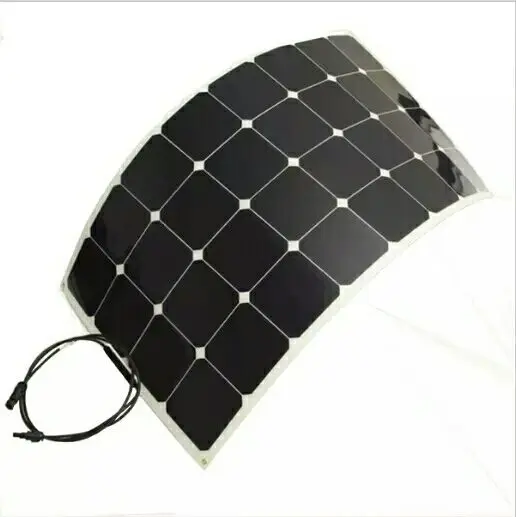

The use of solar power generation of the battery panels, 100w semi-flexible, easy to use, white or black