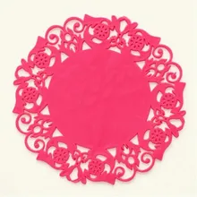 

BPvioletLace Flower Hollow Doilies Silicone Coaster Coffee Table Cup Mats Pad Placemat Kitchen Accessories Cooking Tools FK-CZD