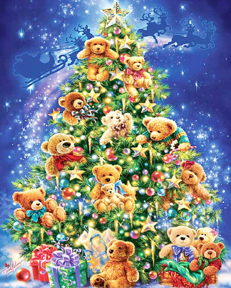 

A2931 Diamond Embroidery Home Decor Cross Stitch Christmas Tree 100% Resin Tool dril Painting Cross Stitch Mosaic Needlework