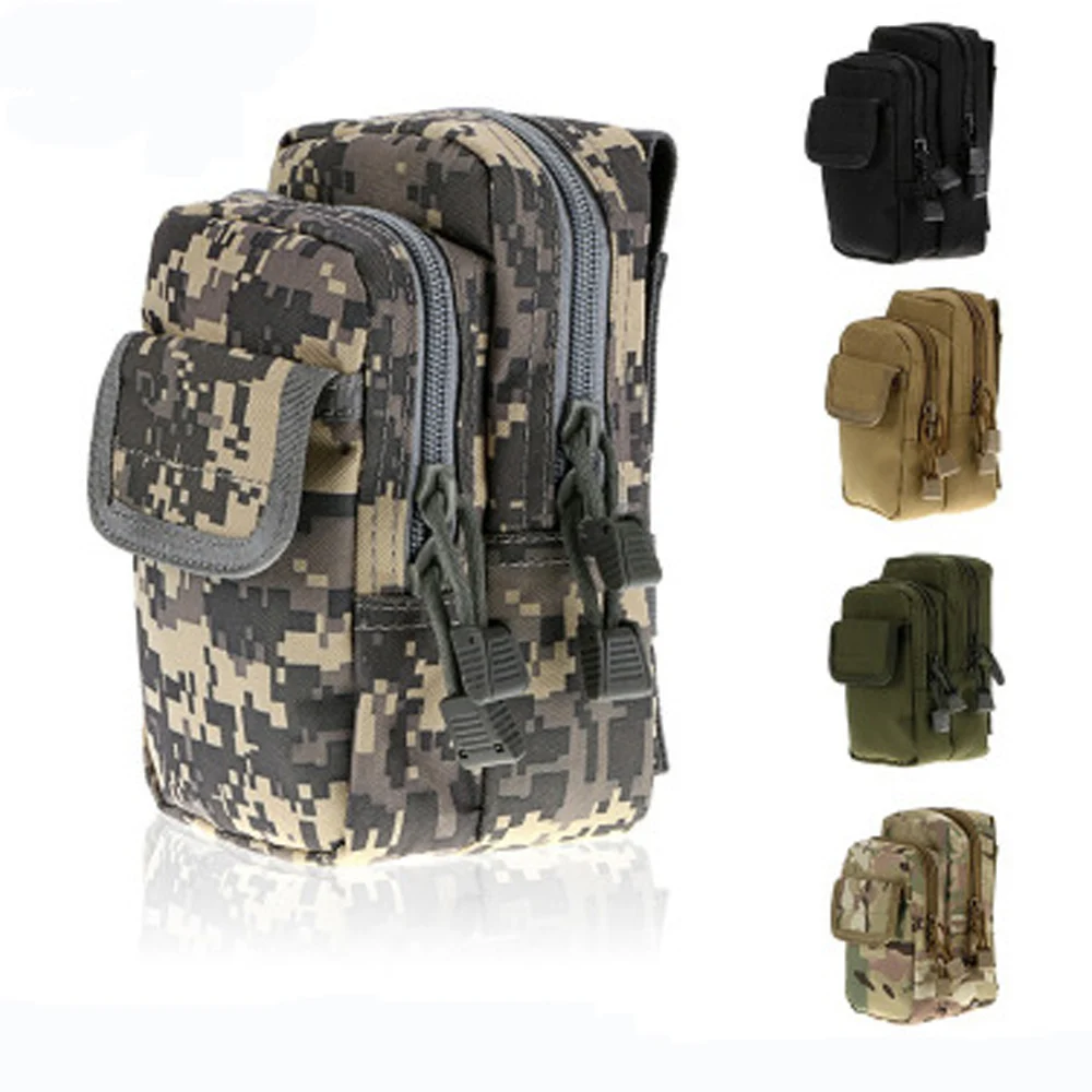 

Nylon Military Tactical X-2 Bodypack EDC Molle Pouch Waist Pack hunting Bag Pocket for Iphone 6 7 for Samsung Outdoor sport bags