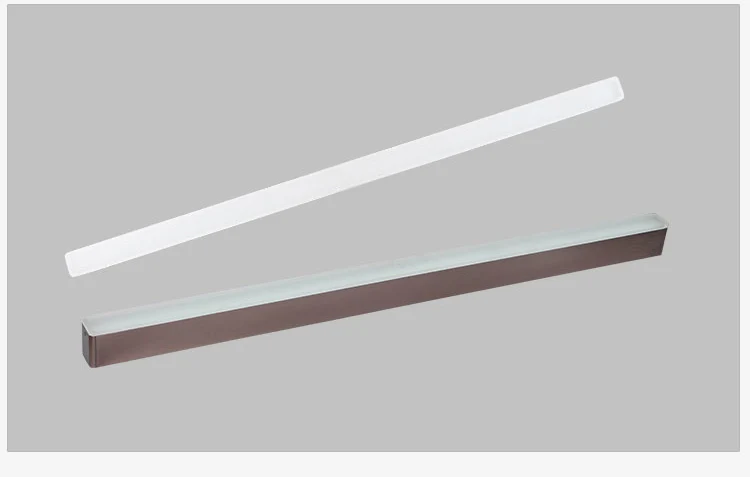 Современный длинный светодиодный потолочный светильник скандинавский коричневый черный настенный/потолочный акриловая Потолочная люстра для коридора офиса