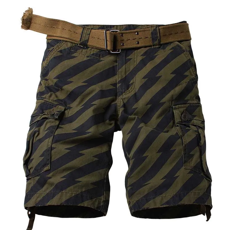Уличная в полоску шорты для женщин брюки карго для мужчин летние хлопковые шорты в стиле кэжуал Военная Униформа армии пляжные