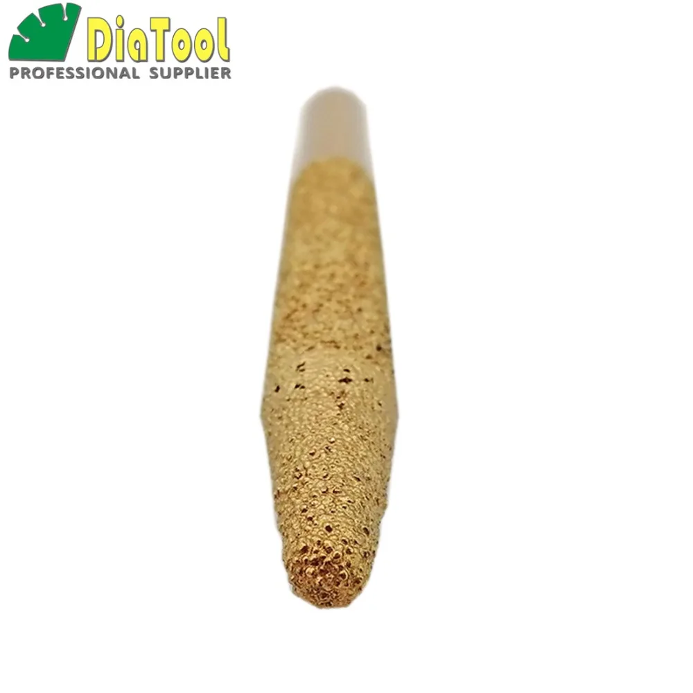 2pcs CNC Vaccum Brazed Diamond engraving bits 12-6/100mm taper ball end cutter