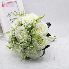 Кантри Стиль Искусственные Свадебные букеты для невесты casamen богемные Свадебные цветы Брошь букеты букет De Mariage DQG346