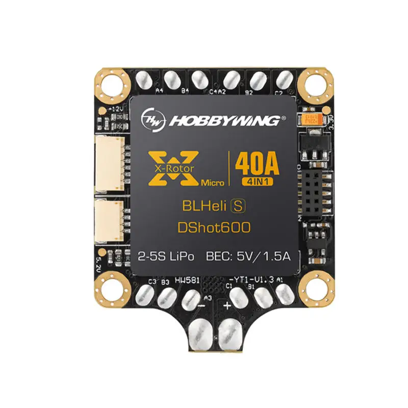 Hobbywing XRotor Micro 40A 4 в 1 ESC & FC F4 Combo 38040016 BLHeli S DShot600 для радиоуправляемых дронов 180 280 мм