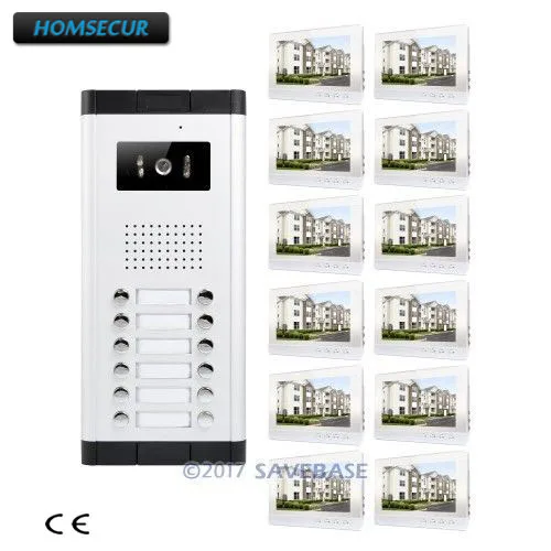 

HOMSECUR 10.1" Apartment Video Secure Doorbell Intercom with IR Camera for Secure Home