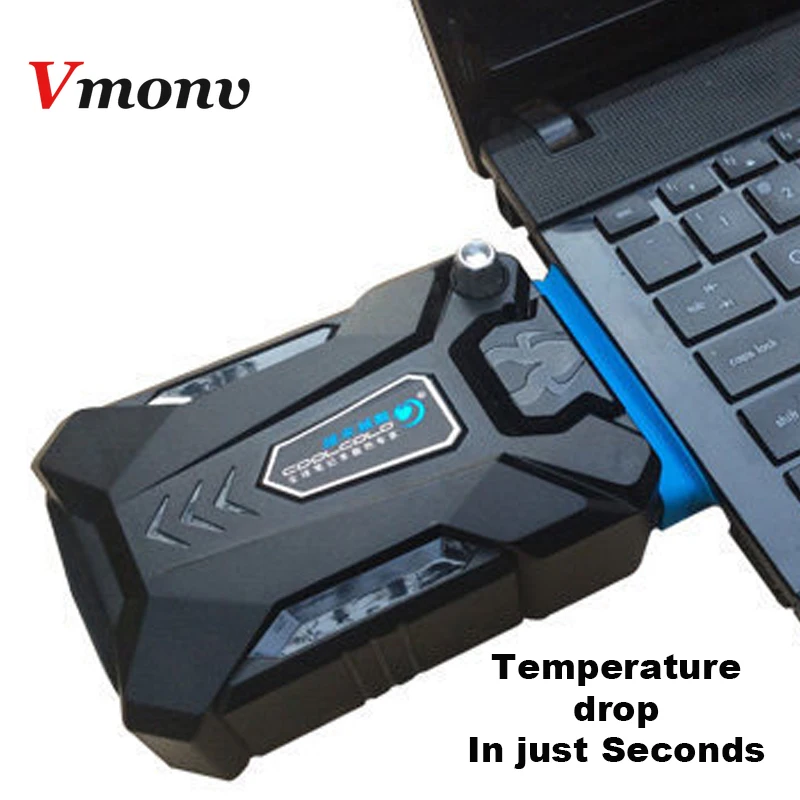 

Turbine Suction Externa Laptop Cooling Pad for 11-15 inch Notebook Air Exhaust Cooling Fan CPU Cooler for Laptop Hardware Cool