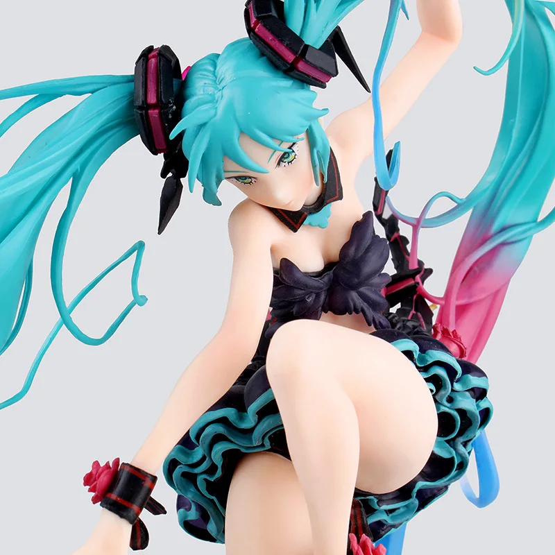 23 см аниме фигурка Вокалоид ACGN Hatsune Miku Mebae Ver ПВХ 1/7 Масштаб Окрашенные модели роль Miku Сексуальная девочка BANPRESTO кукла