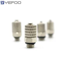5PCS/Lot Pneumatic Connector Air Fitting Joint 90 Degree Bend Copper Nickel Plating TINY Pneumatic Connectors Fast Twist Joint