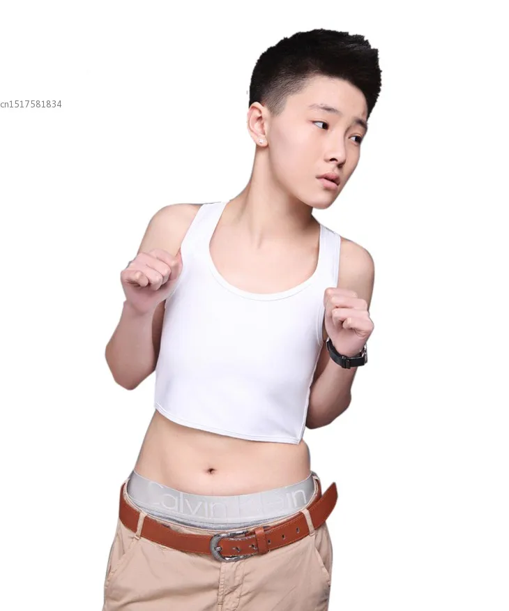 Хит! Les lesgiant Tomboy Повседневный дышащий короткий нагрудный бандаж Транс с пряжкой