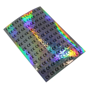 

Retail 1cm Glittery Round Self Adhesive Safety Certification Mark CE Sticker Labels Circle Waterproof Sparkling Label Retail