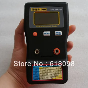 

NEW 1PC MESR-100 V2 ESR/LOW Ohm In Circuit test Capacitor meter include SMD Clip Probe