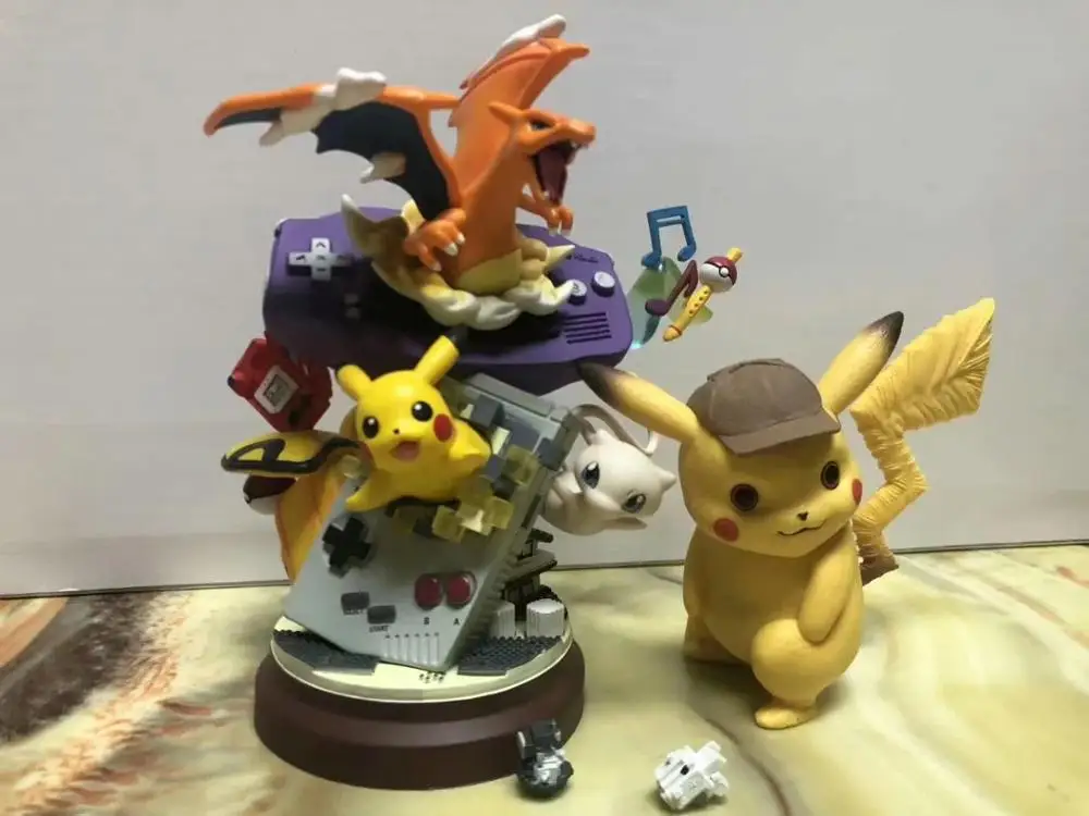 Аниме Pikachu Charmander Mew экшн фигурка GK модель игровой машины декоративные